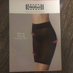 Wolford Sheer Touch Forming Skirt in Graphite